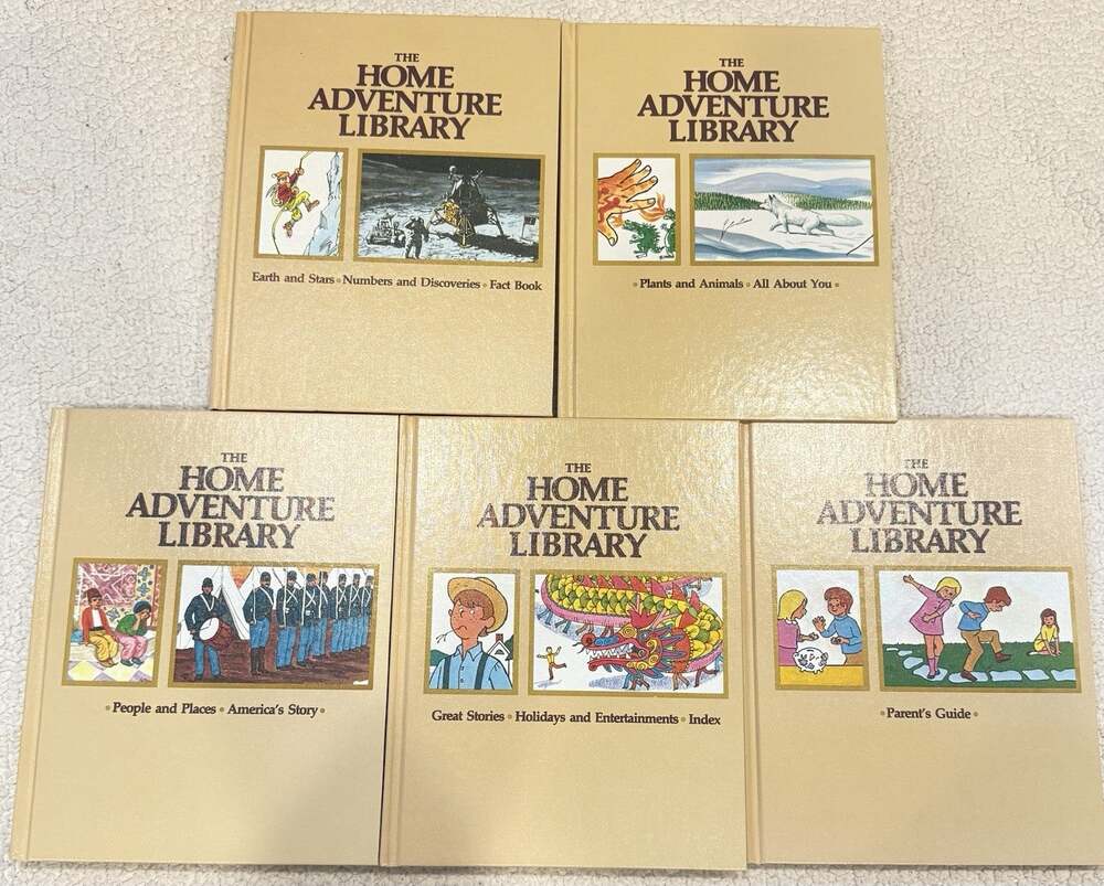 The Home Adventure Library 1984 Hardcover 5 Volume Series Set, 1-5